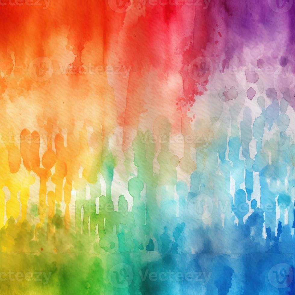 Rainbow Watercolor Background Texture photo