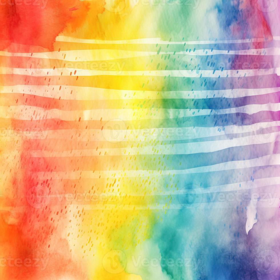 Rainbow Watercolor Background Texture photo