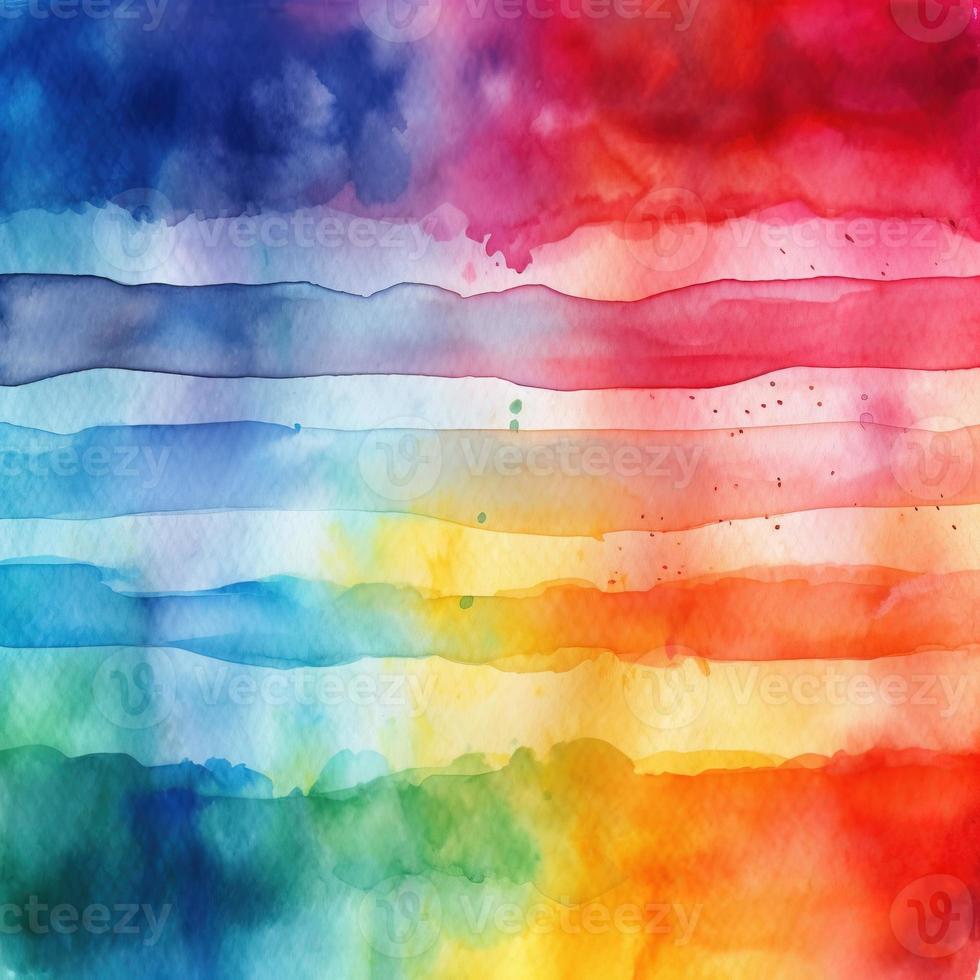 Rainbow Watercolor Background Texture photo