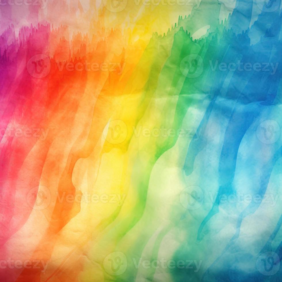 Rainbow Watercolor Background Texture photo