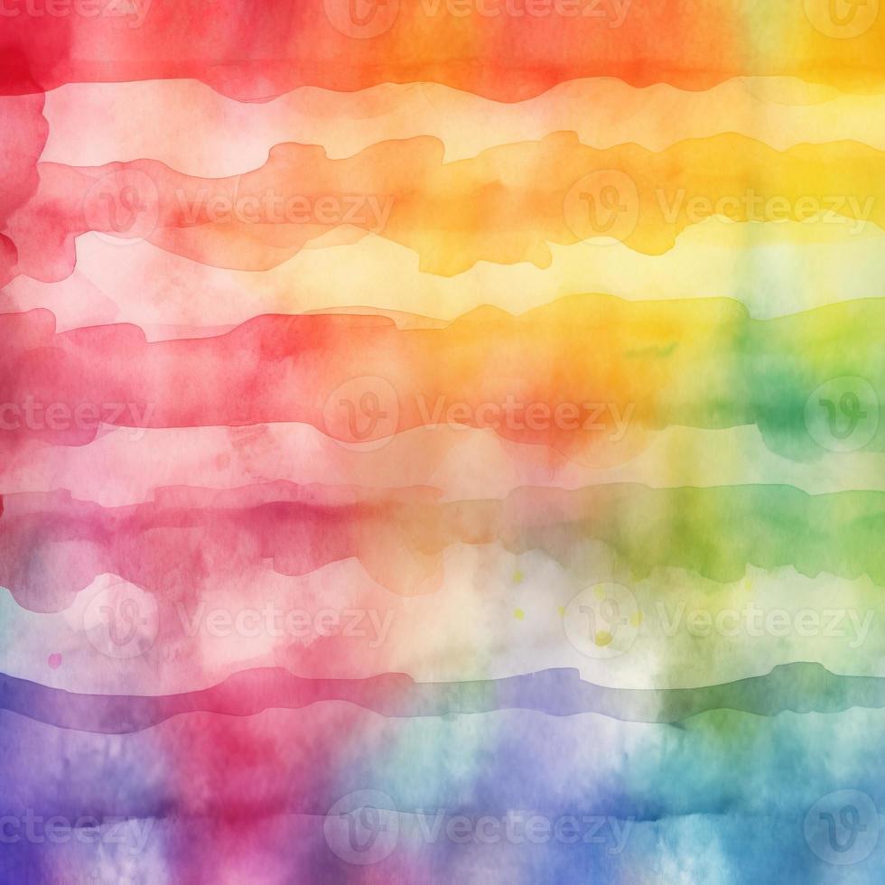 Rainbow Watercolor Background Texture photo