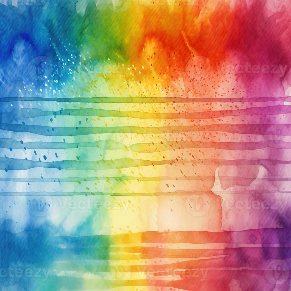 Rainbow Watercolor Background Texture photo