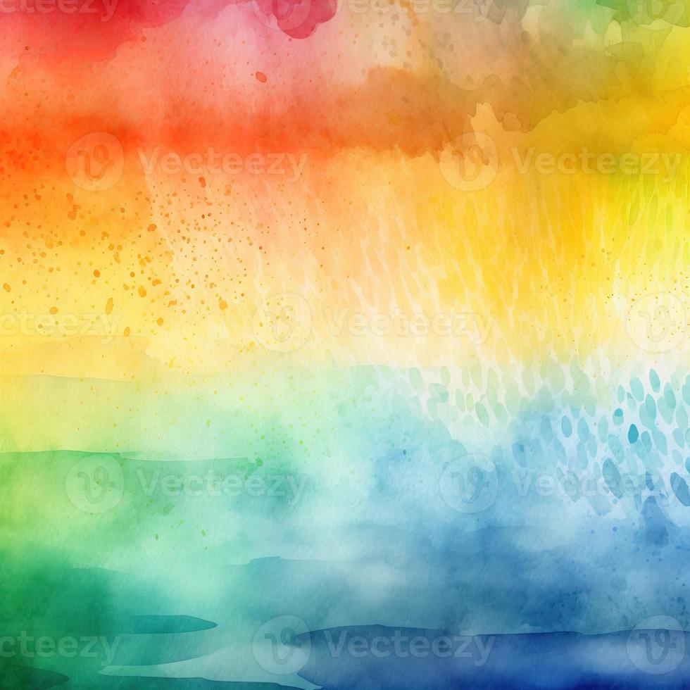 Rainbow Watercolor Background Texture photo