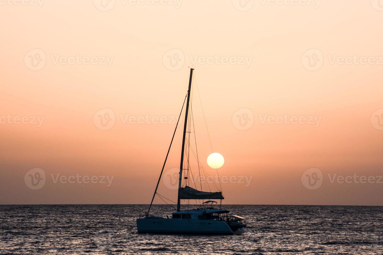 A boat on the sea photo