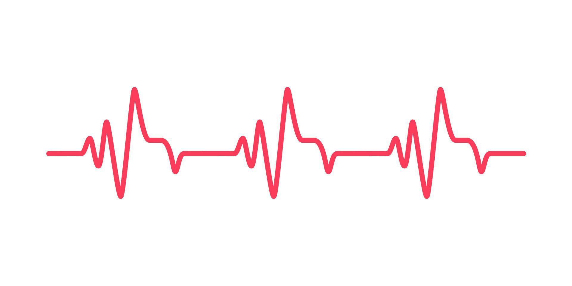 heart rhythm graph Checking your heartbeat for diagnosis vector