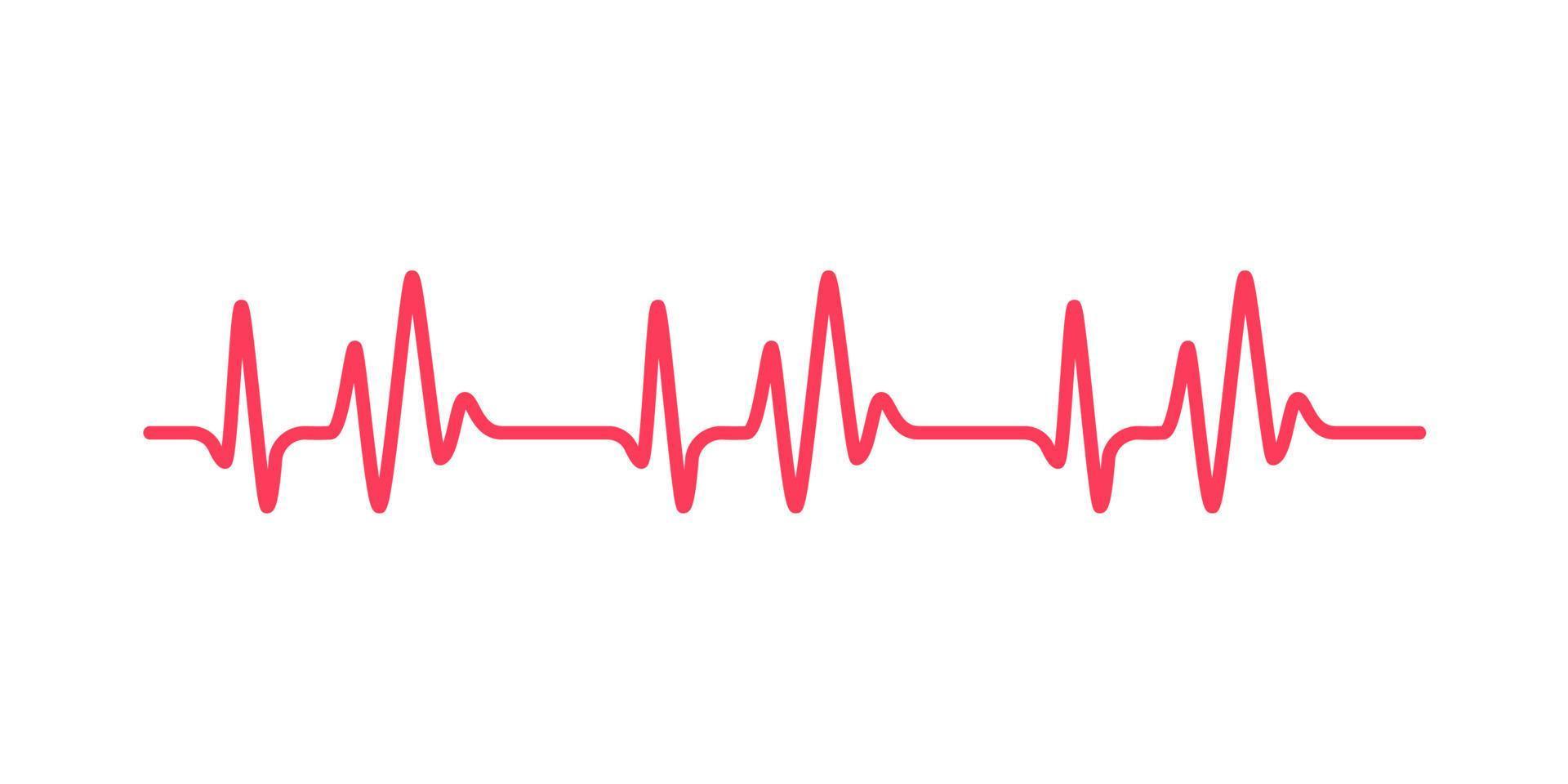 heart rhythm graph Checking your heartbeat for diagnosis vector