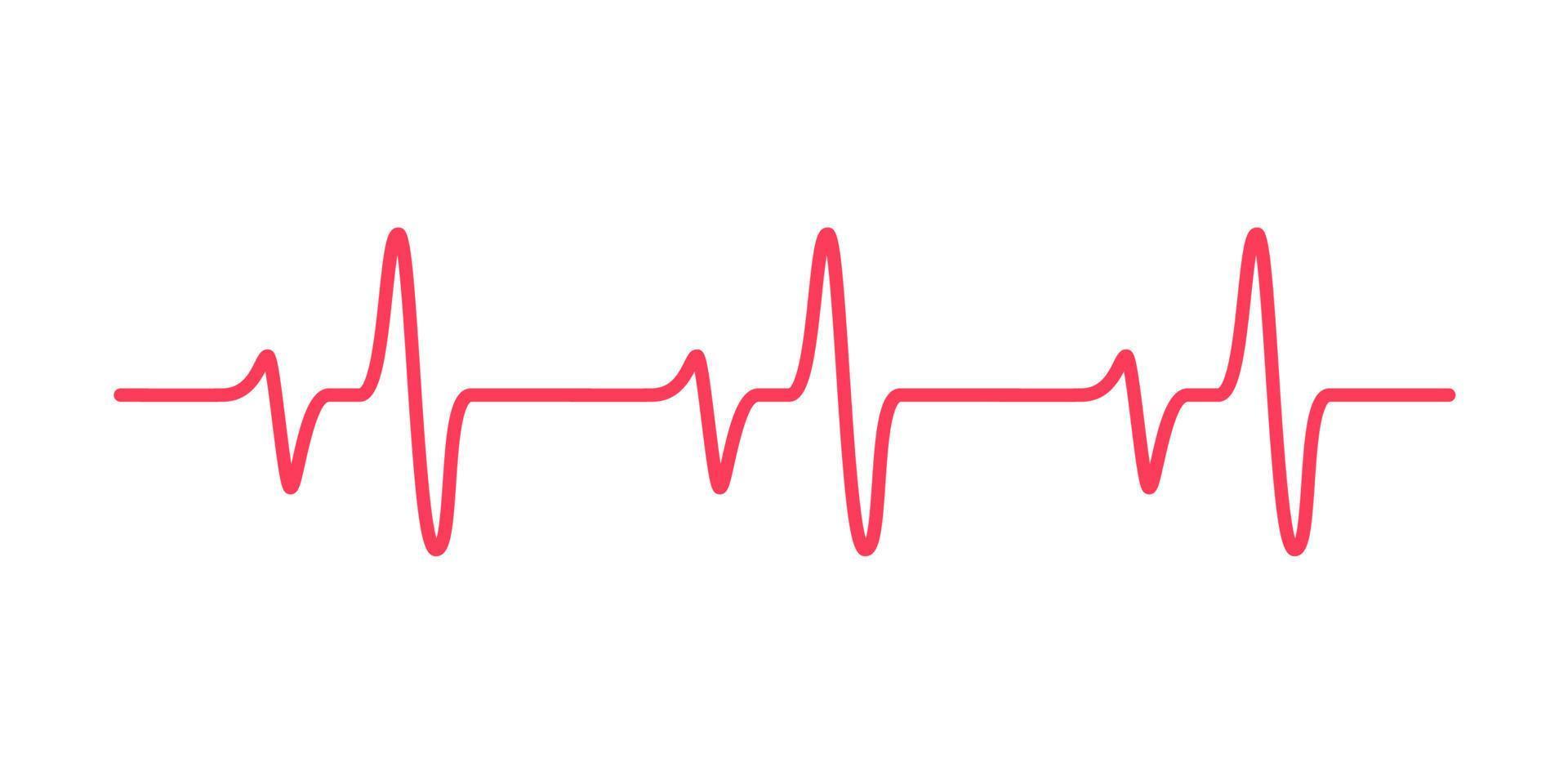 heart rhythm graph Checking your heartbeat for diagnosis vector