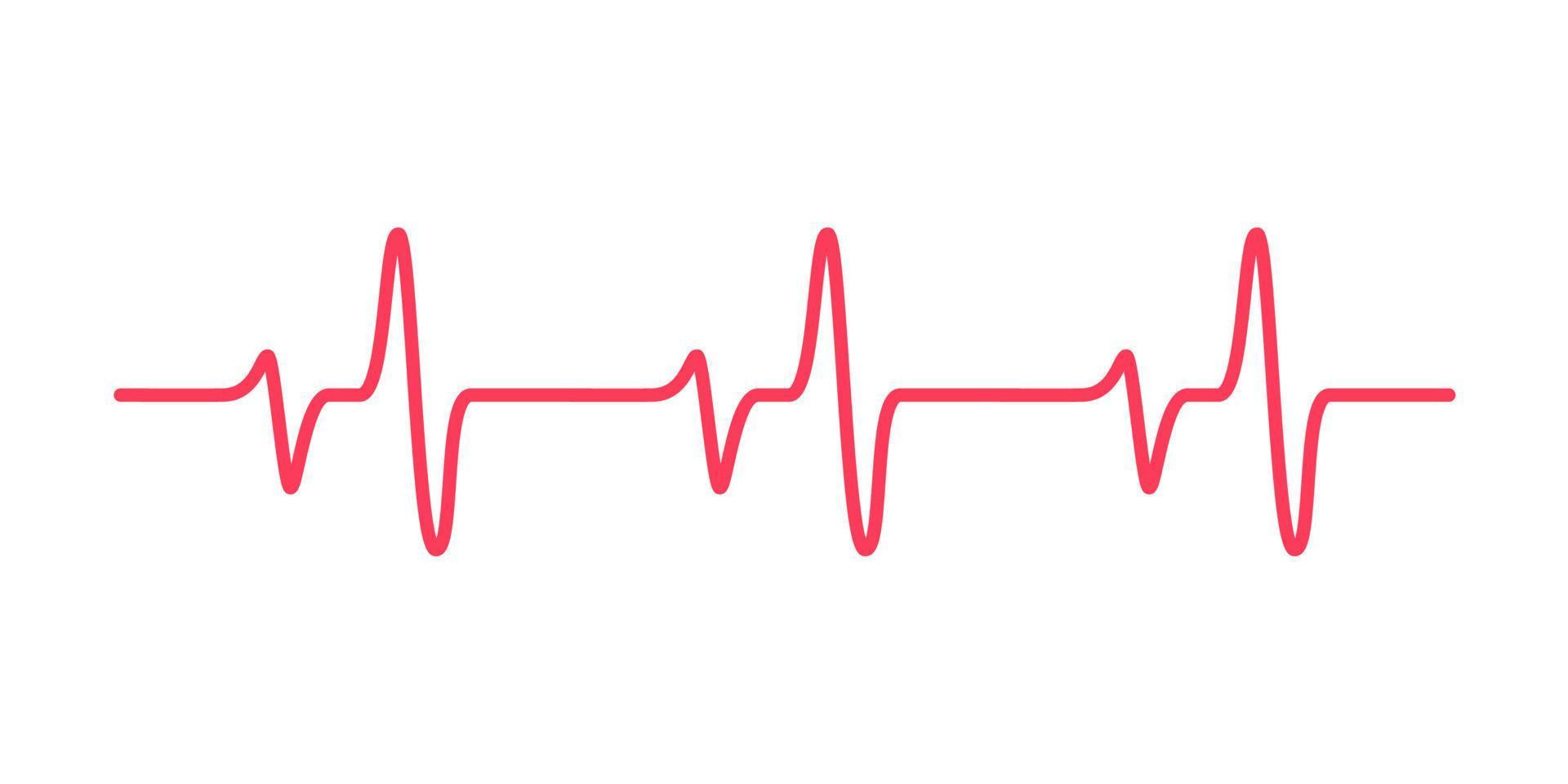 heart rhythm graph Checking your heartbeat for diagnosis vector