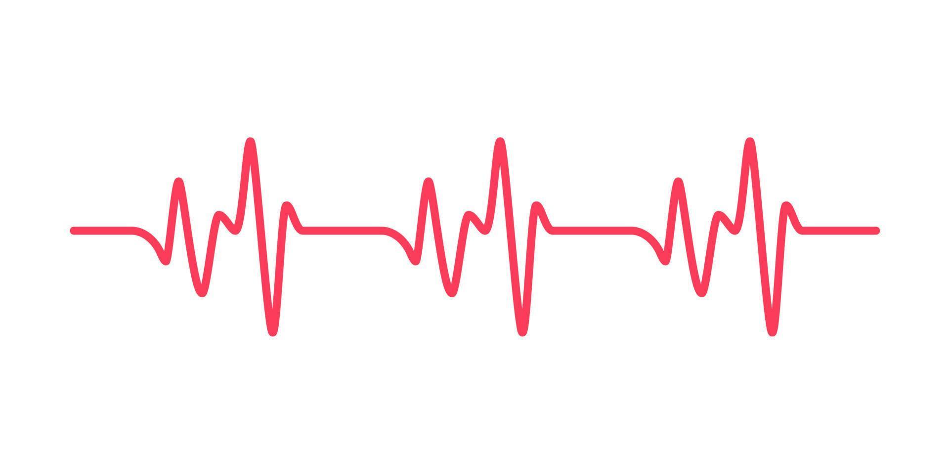 heart rhythm graph Checking your heartbeat for diagnosis vector