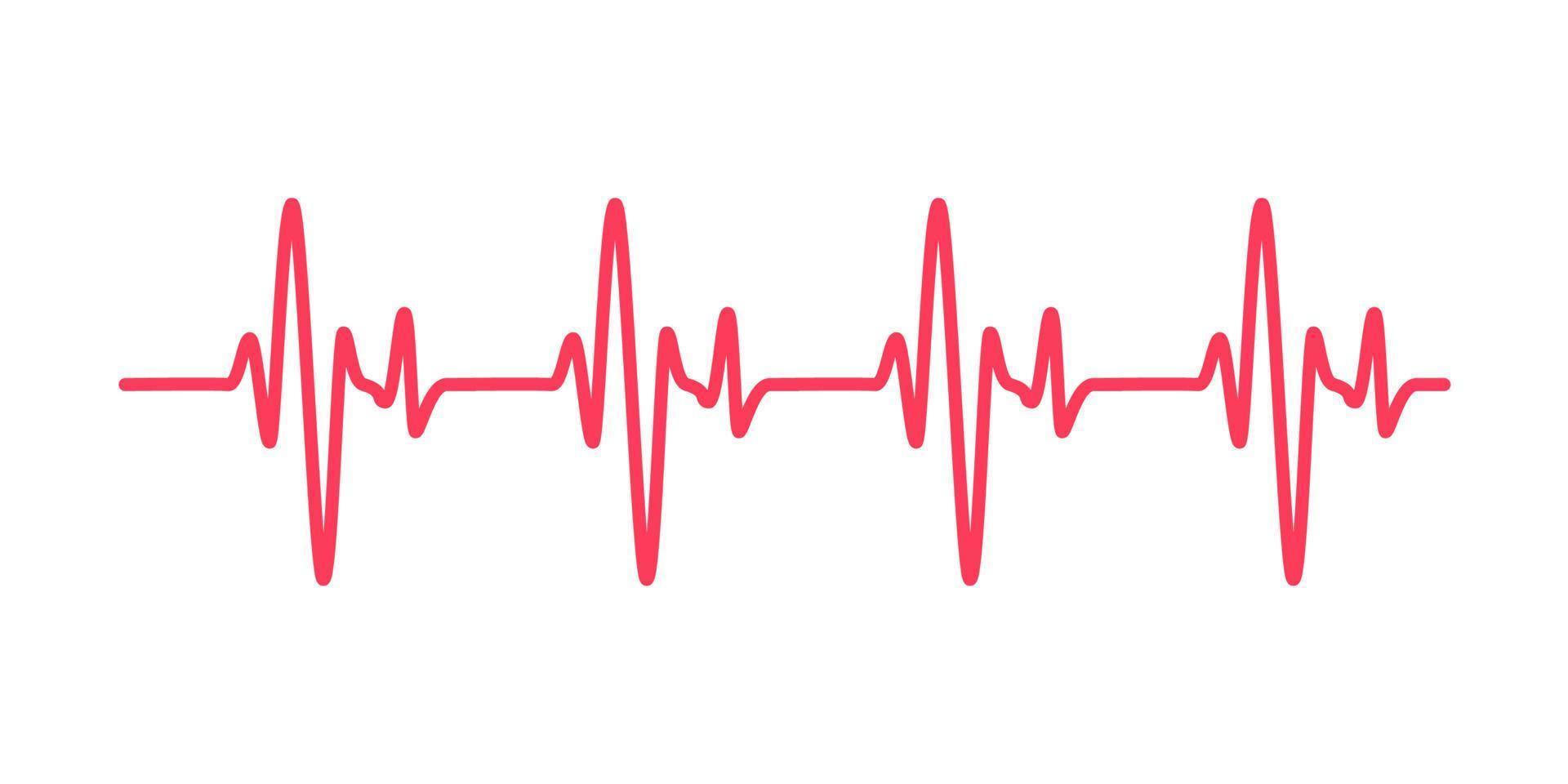 heart rhythm graph Checking your heartbeat for diagnosis vector