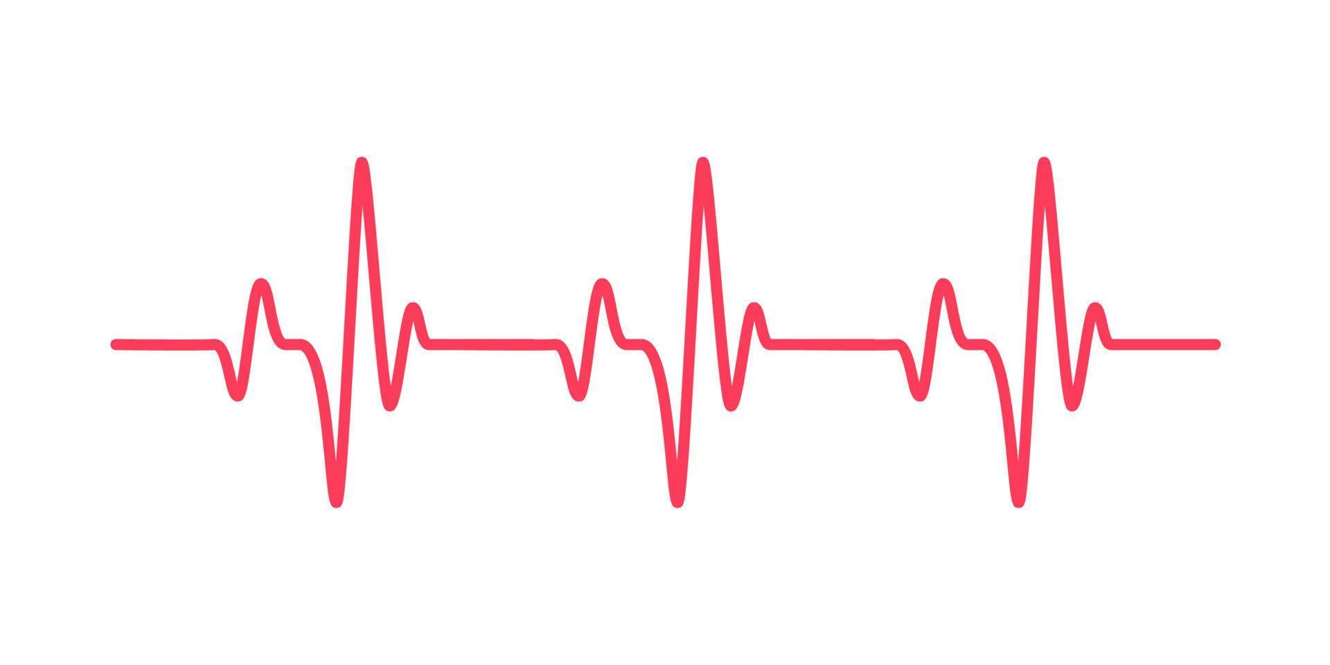 heart rhythm graph Checking your heartbeat for diagnosis vector