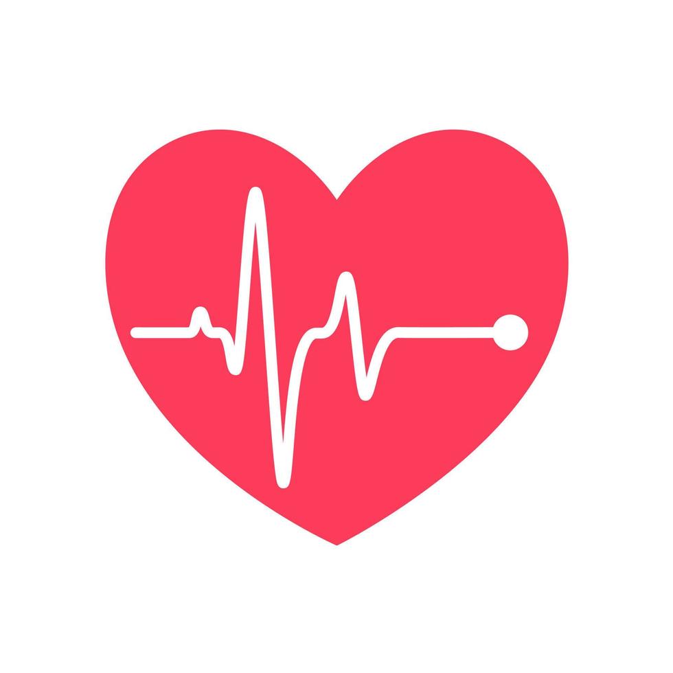 heart rhythm graph Checking your heartbeat for diagnosis vector