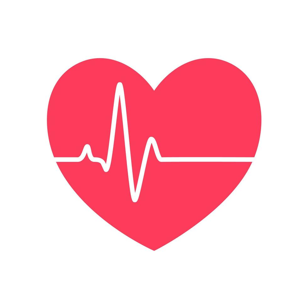 heart rhythm graph Checking your heartbeat for diagnosis vector