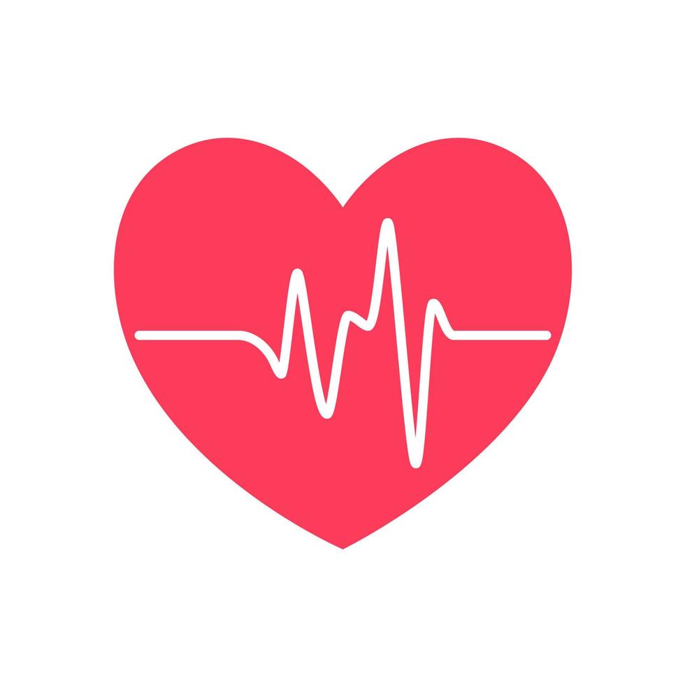 heart rhythm graph Checking your heartbeat for diagnosis vector