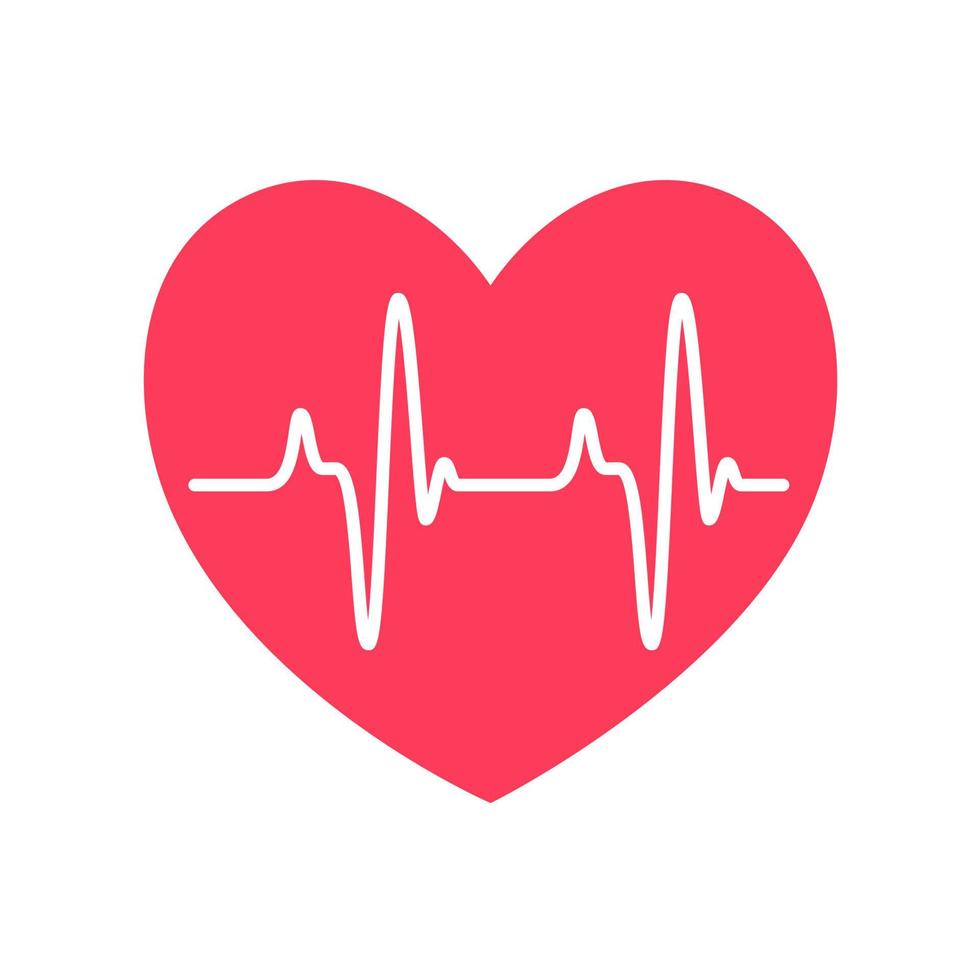 heart rhythm graph Checking your heartbeat for diagnosis vector