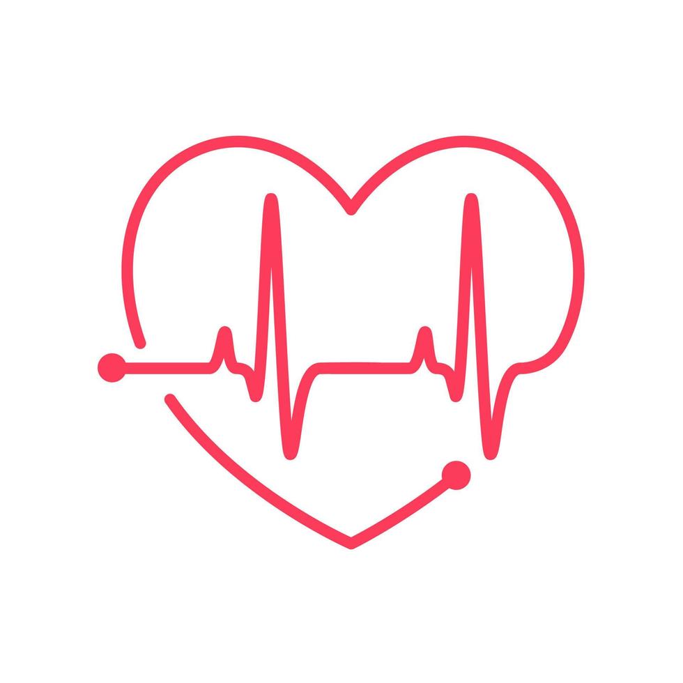 heart rhythm graph Checking your heartbeat for diagnosis vector