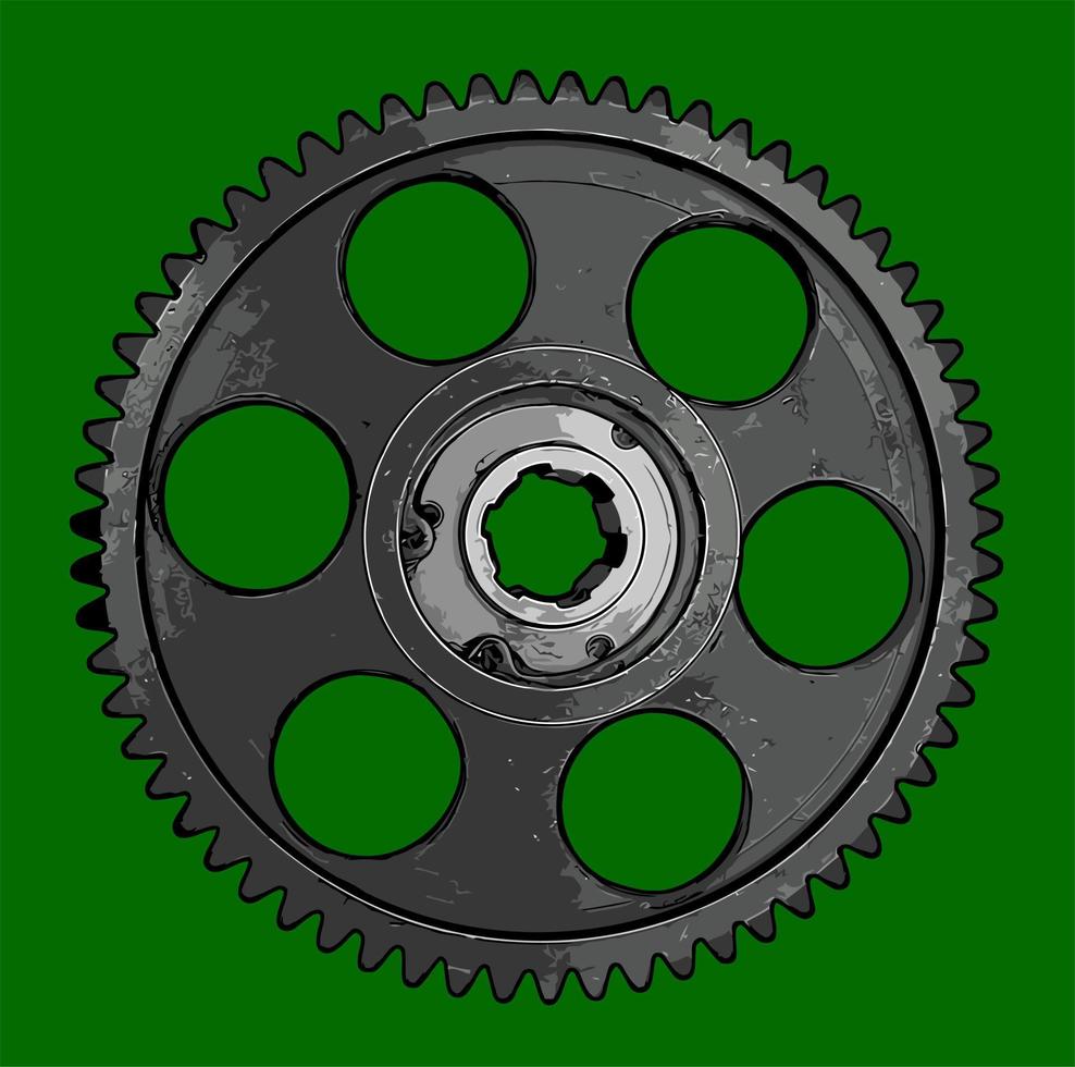 vector big gear for graphic design needs