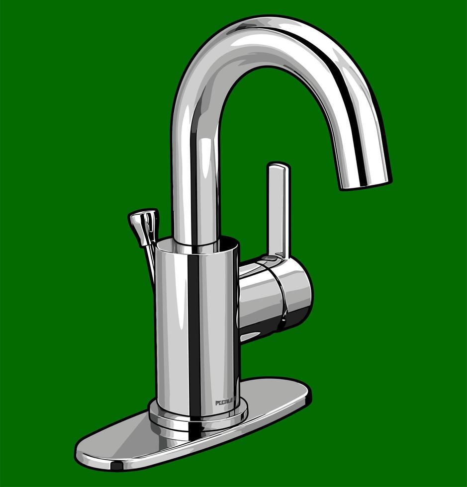 water faucet vector template for graphic design purposes