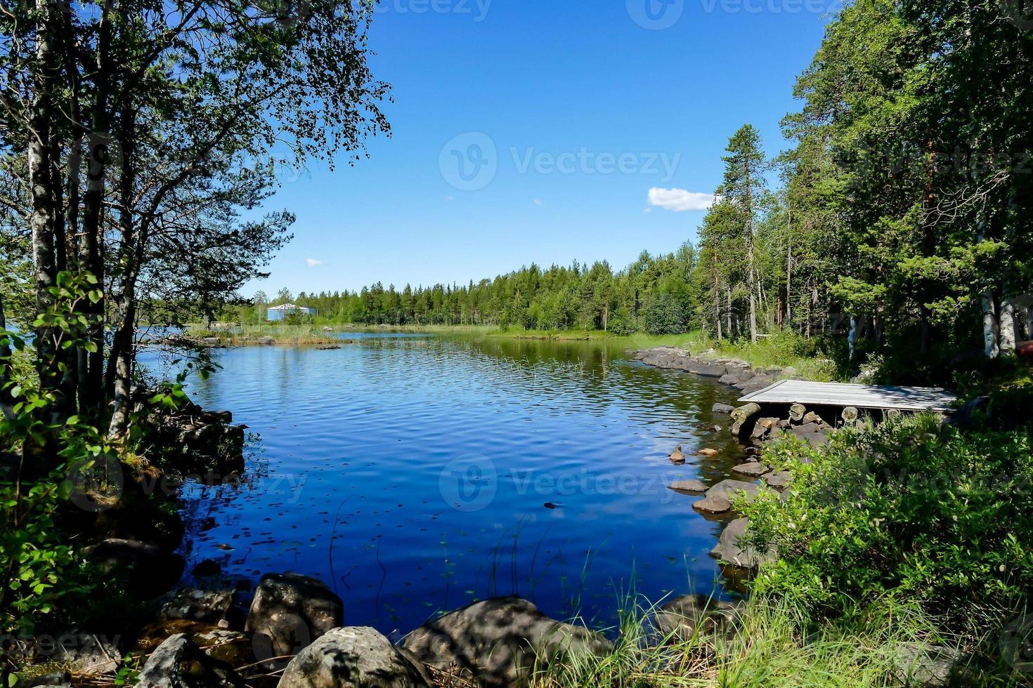 Scenic river view photo