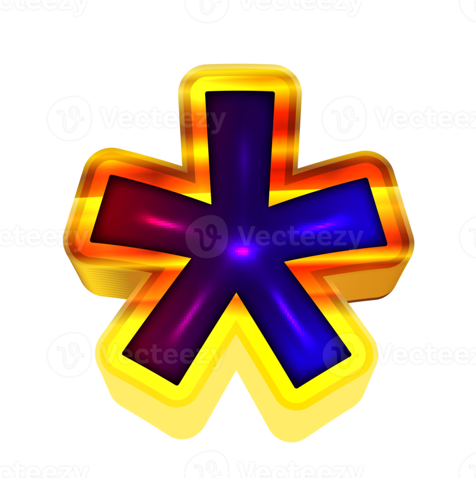 3d modern gradient symbol png