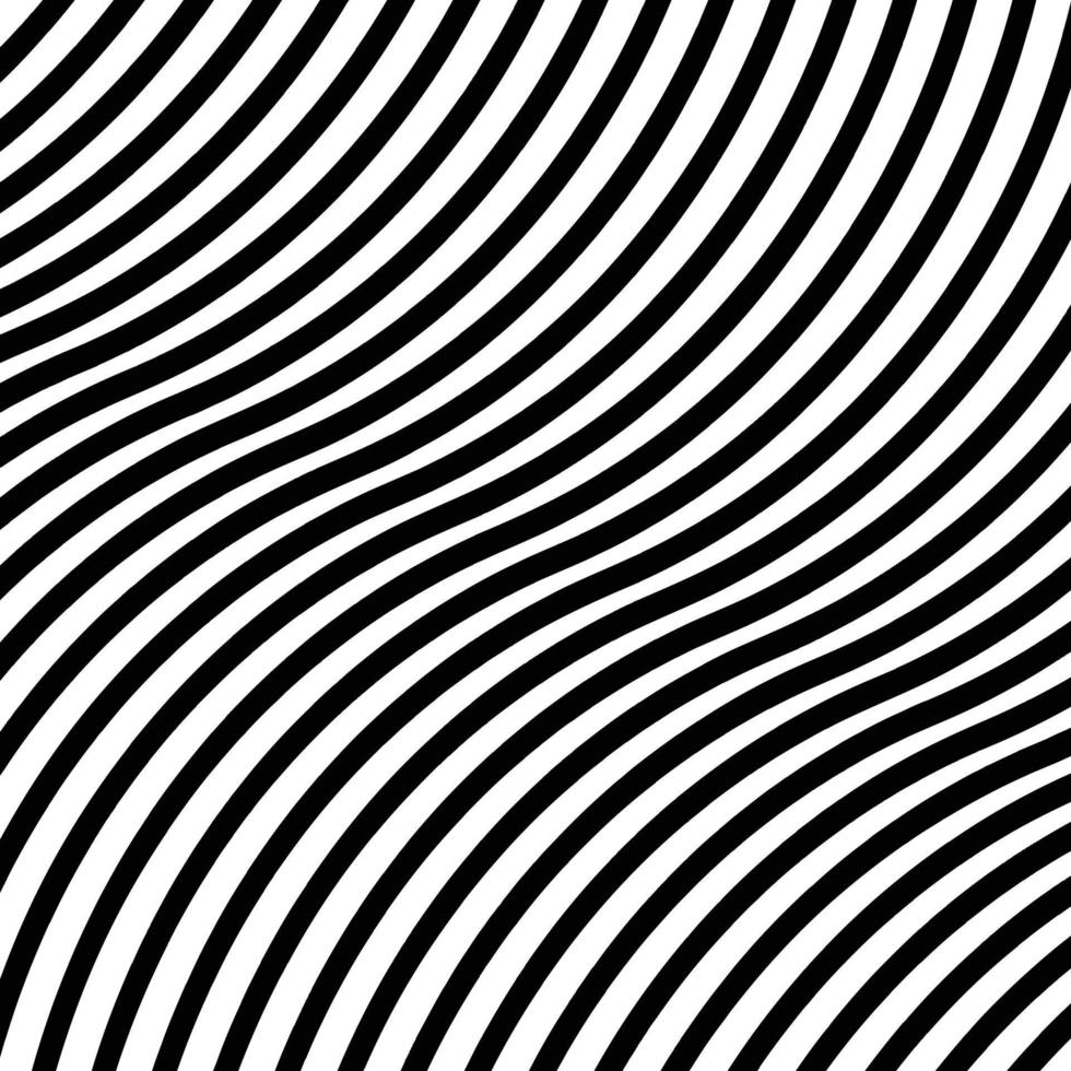 abstract creative seamless black stripe line wave pattern vector illustration.