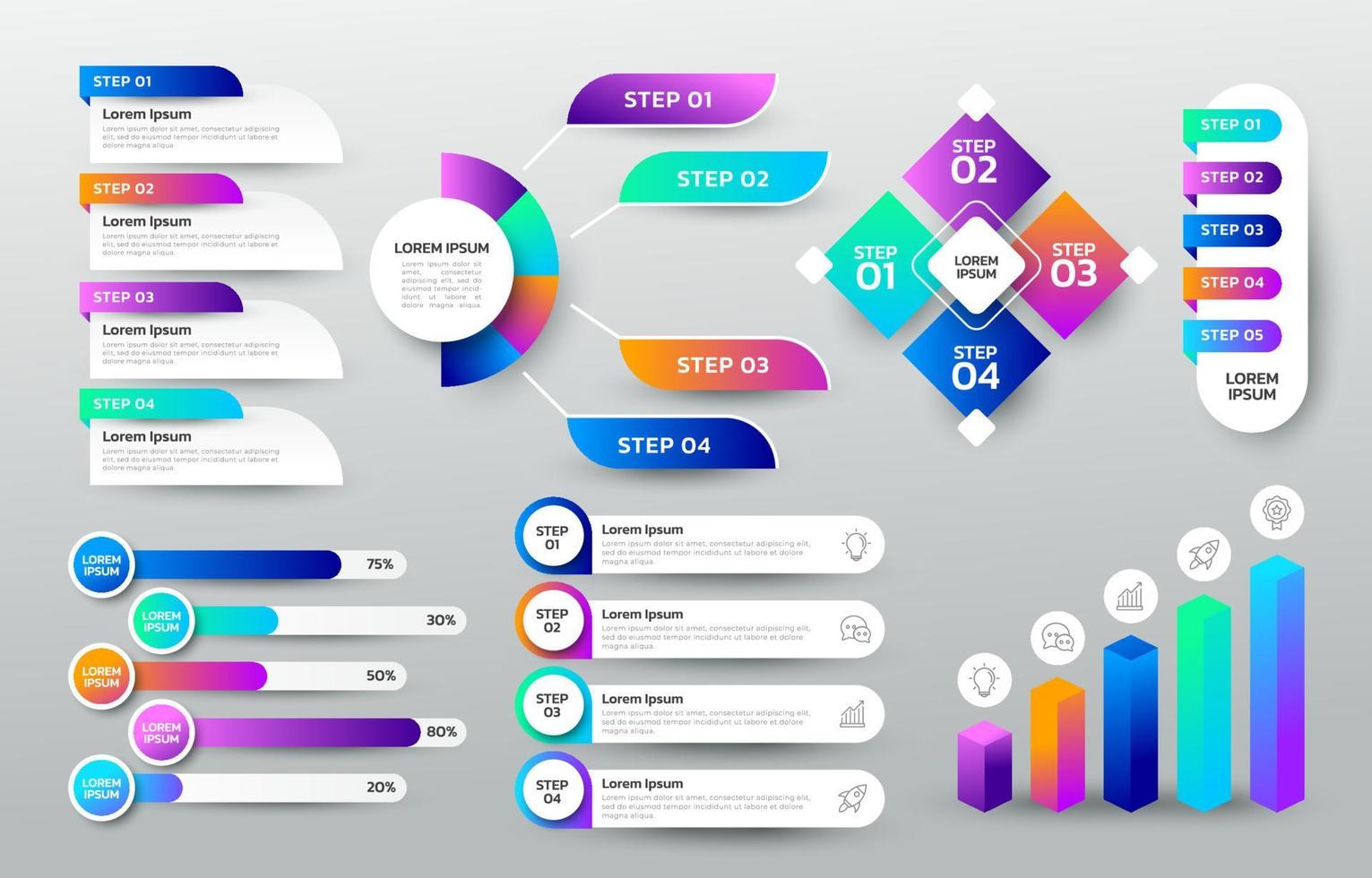 Infographic Element Collection vector
