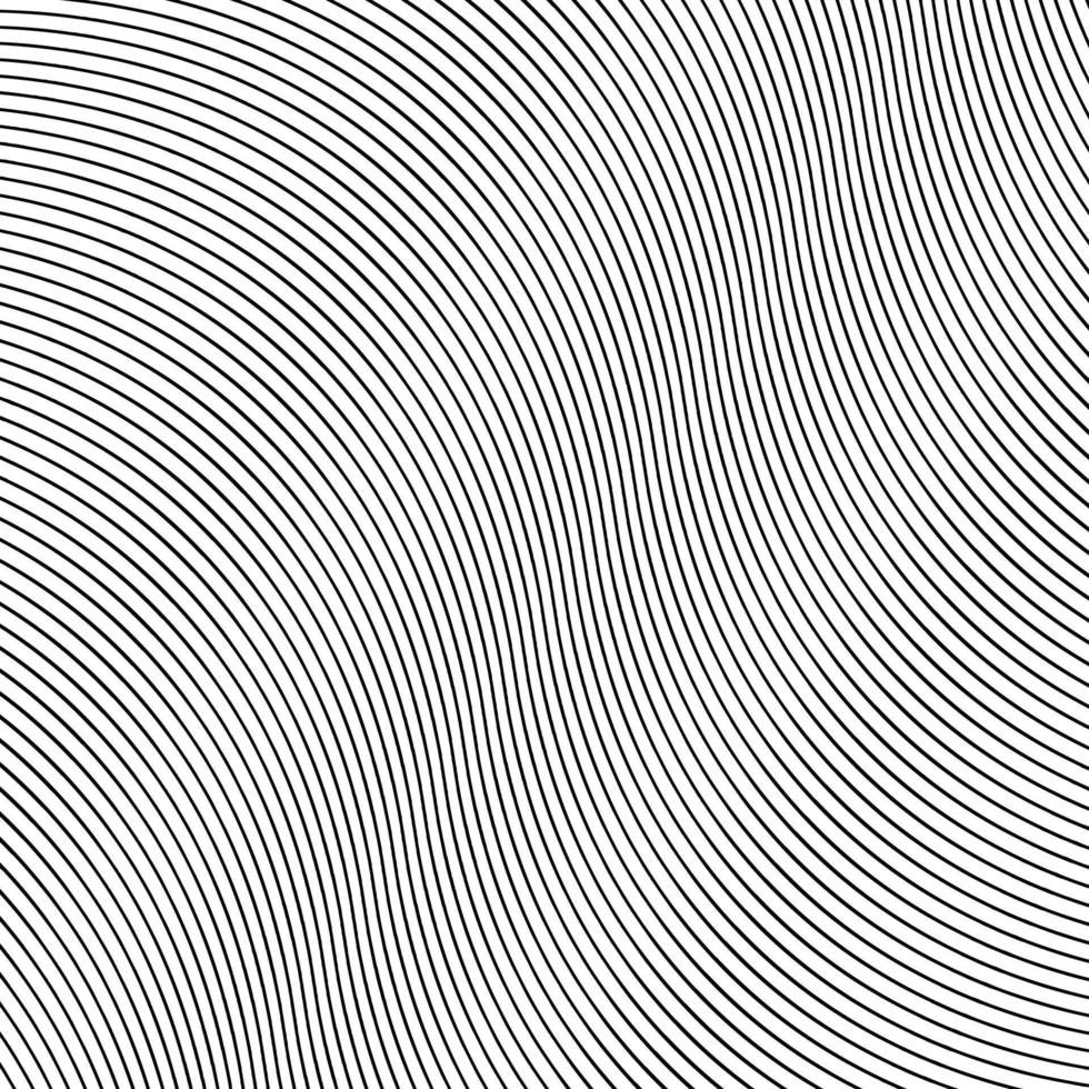 abstract seamless black stripe line wave pattern vector illustration.