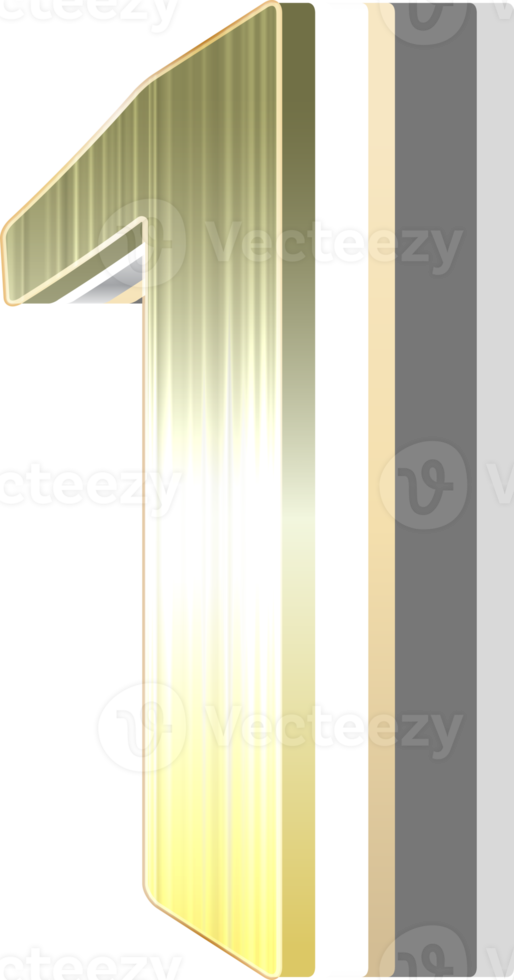 Luxury 3d number png