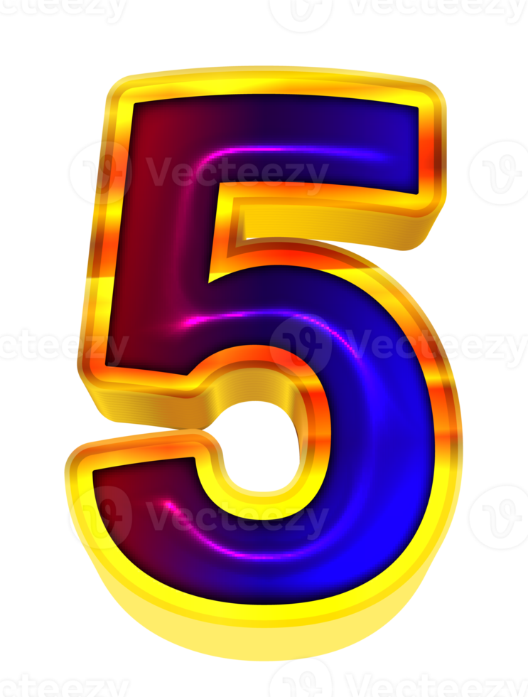 3d lucido pendenza numero png