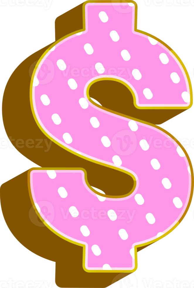 3d cute bold symbol png