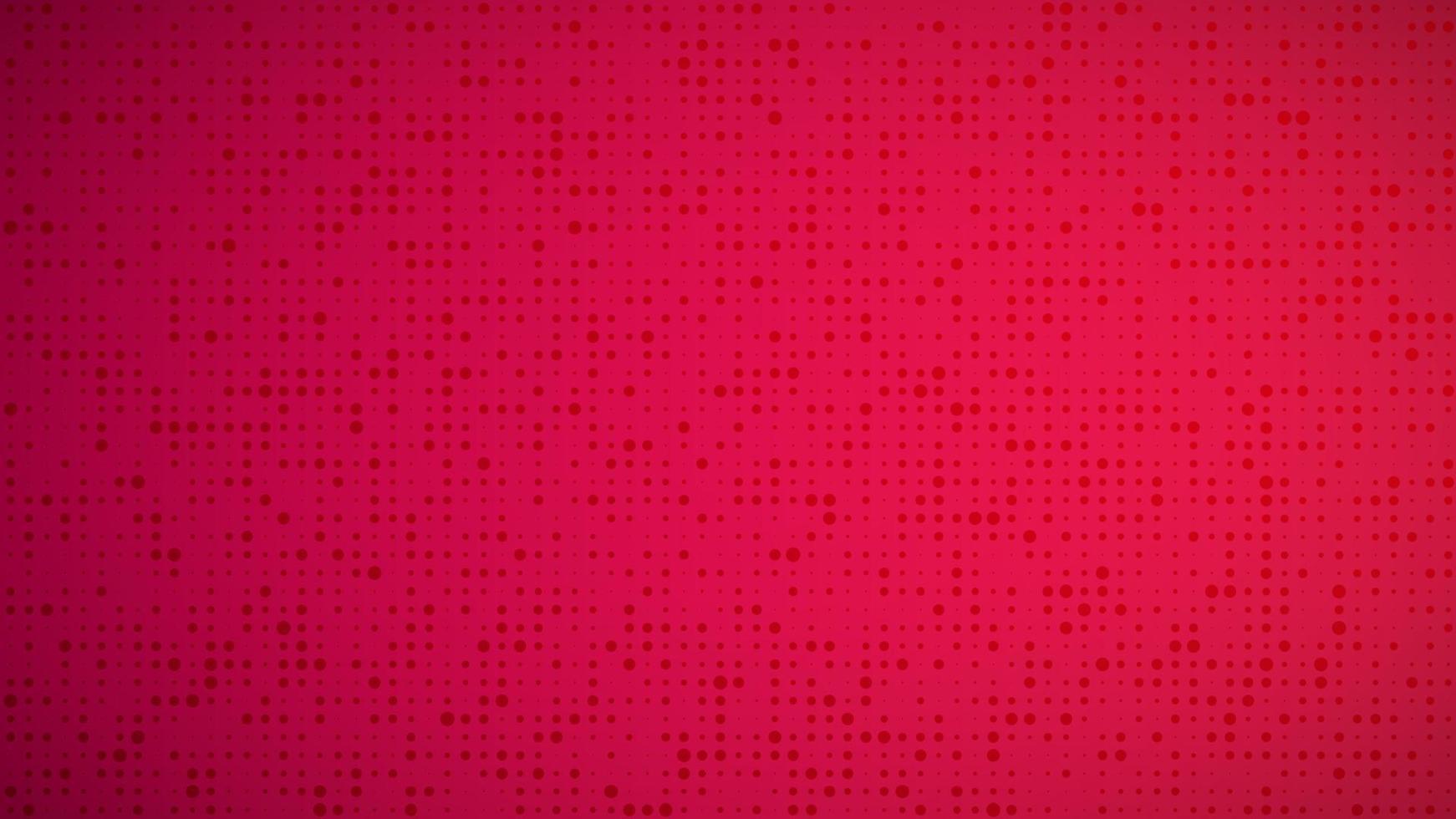 Abstract geometric gradient circles background. Red dot background with empty space. Vector illustration.