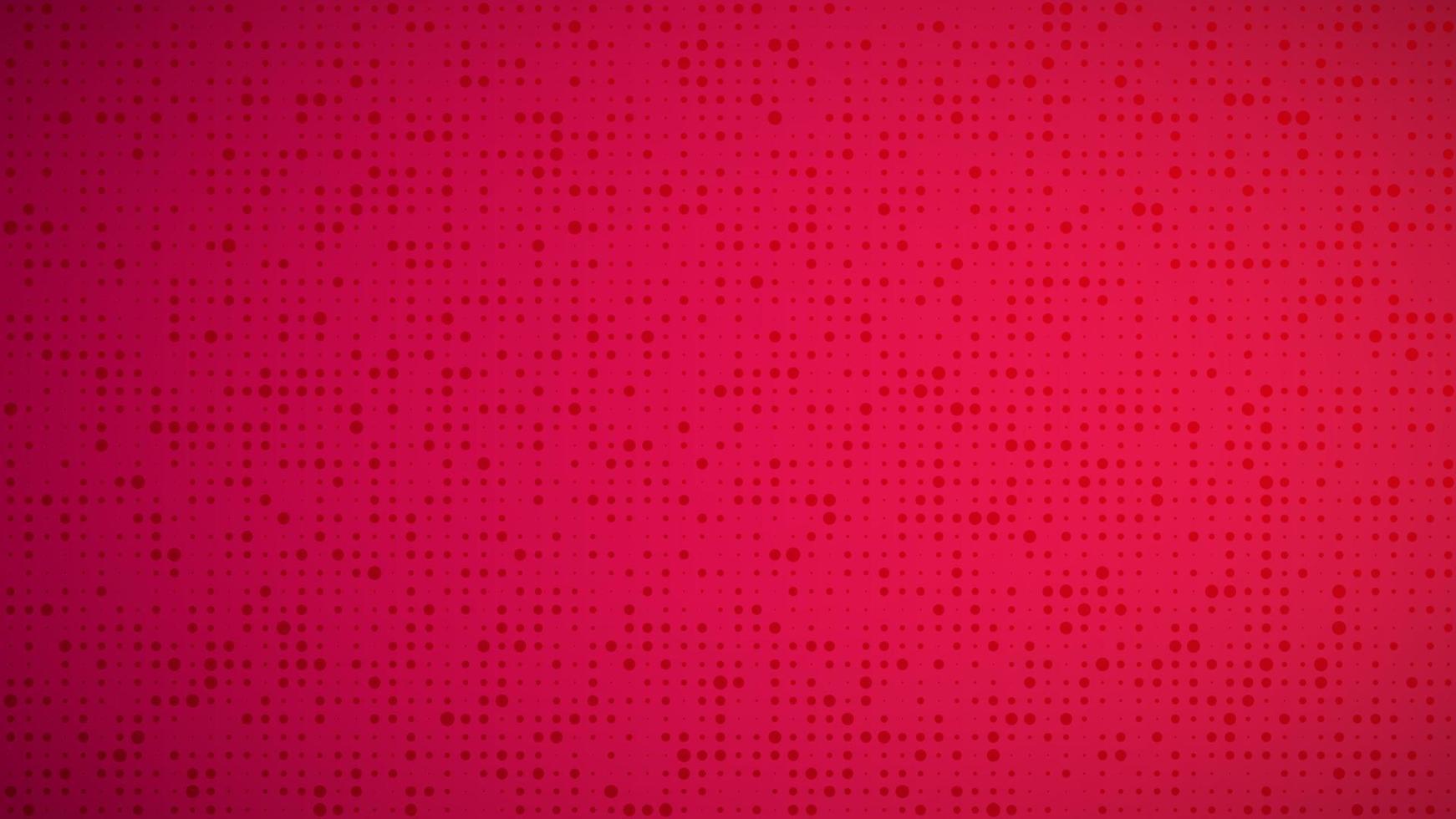 Abstract geometric gradient circles background. Red dot background with empty space. Vector illustration.