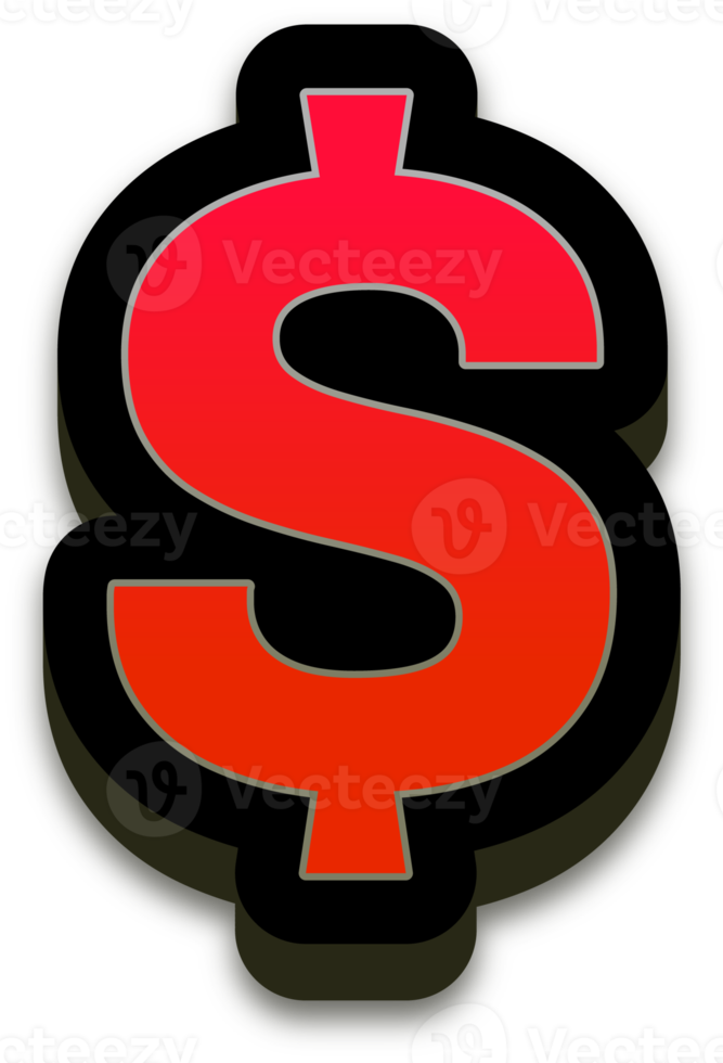 3d red symbol png