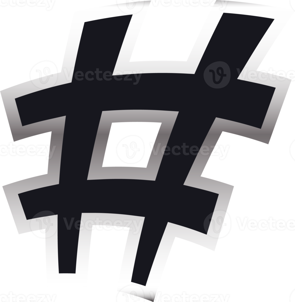 Black and white color symbol png