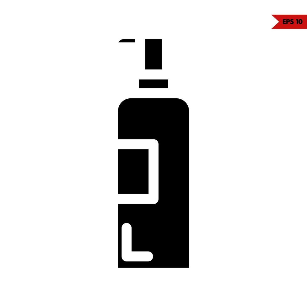 bottle soap glyph icon vector