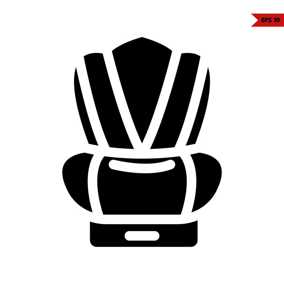 chair glyph icon vector