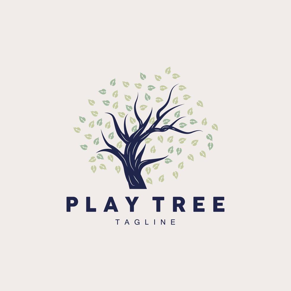 Tree Logo Design, Playground Vector, Education Tree Icon vector