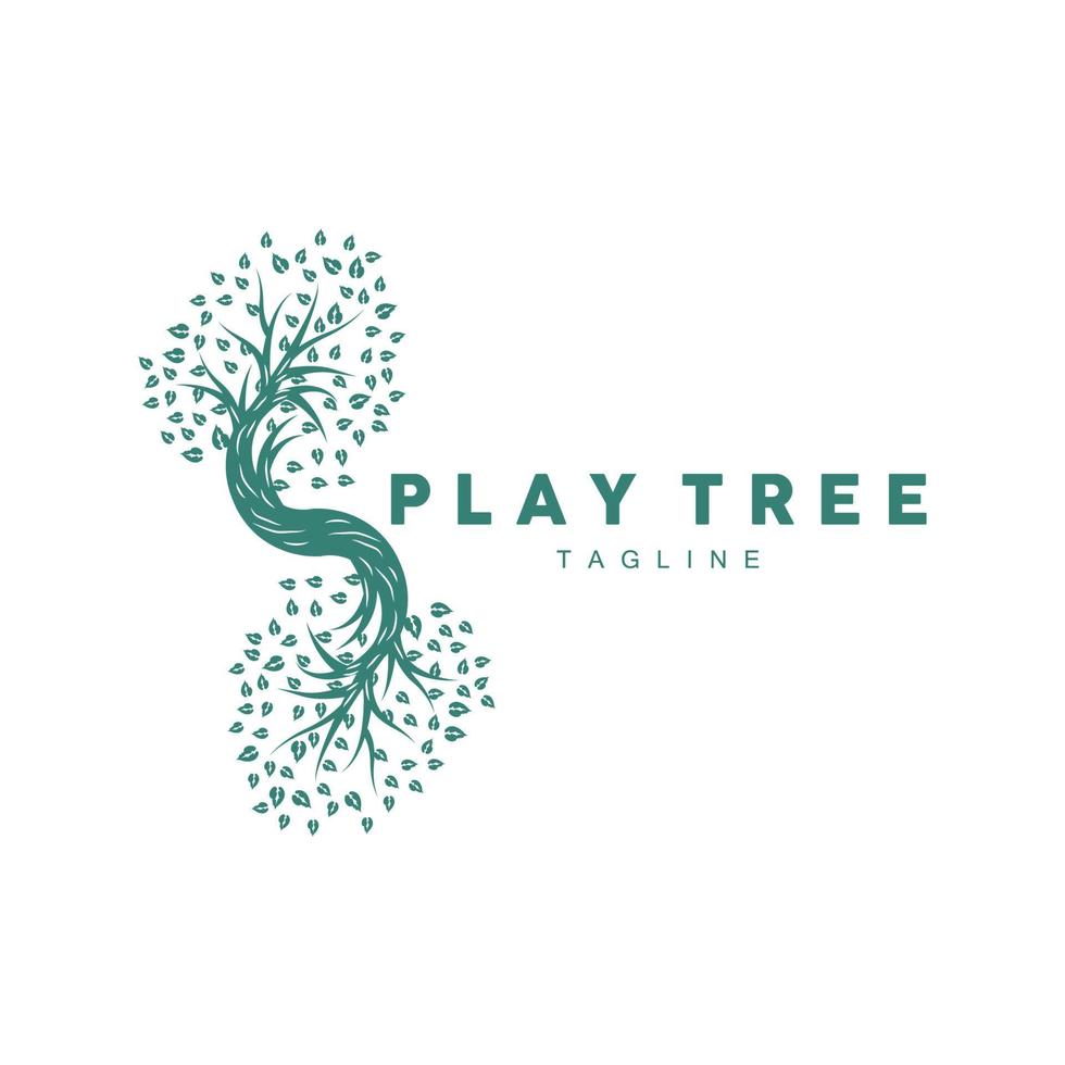 Tree Logo Design, Playground Vector, Education Tree Icon vector