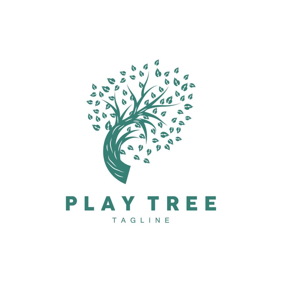 Tree Logo Design, Playground Vector, Education Tree Icon vector