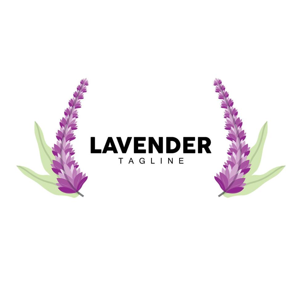 Lavender Logo, Hand Drawn Wedding Plant Design, Agriculture Vector, Symbol Illustration Template Icon vector