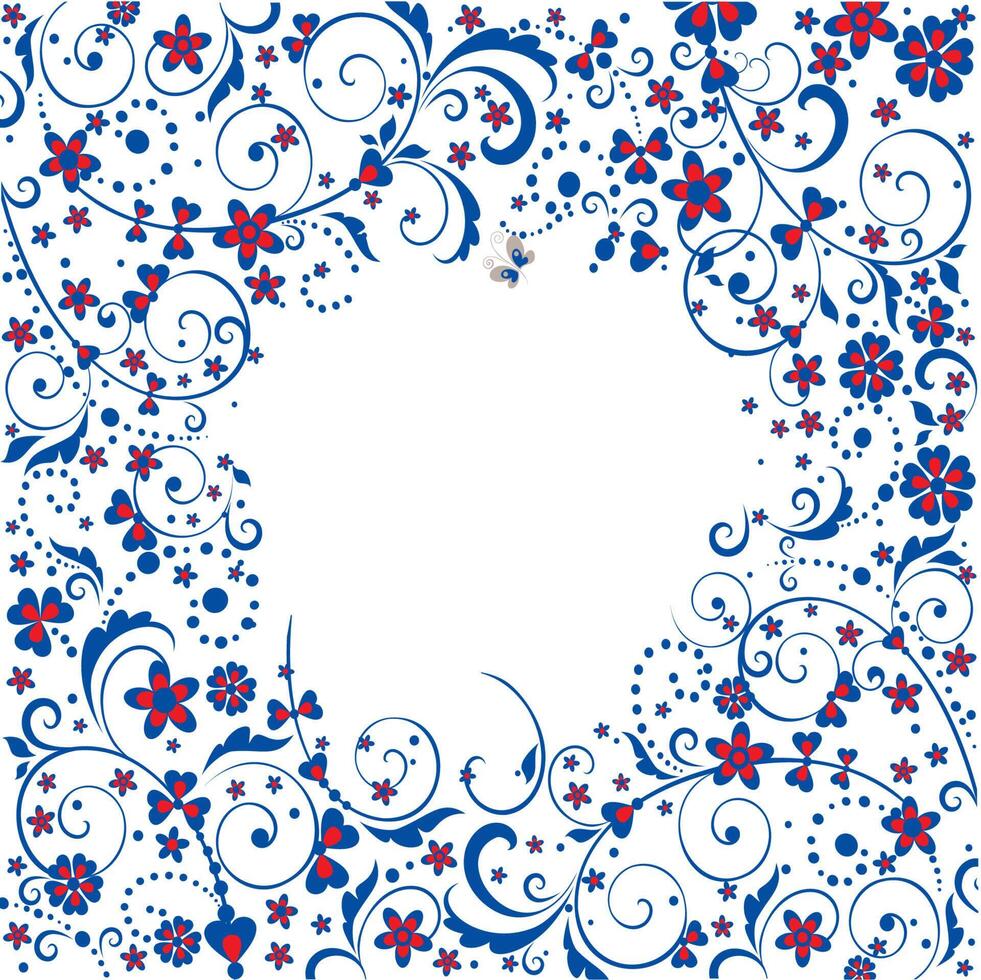 Background template with Mandela pattern design vector