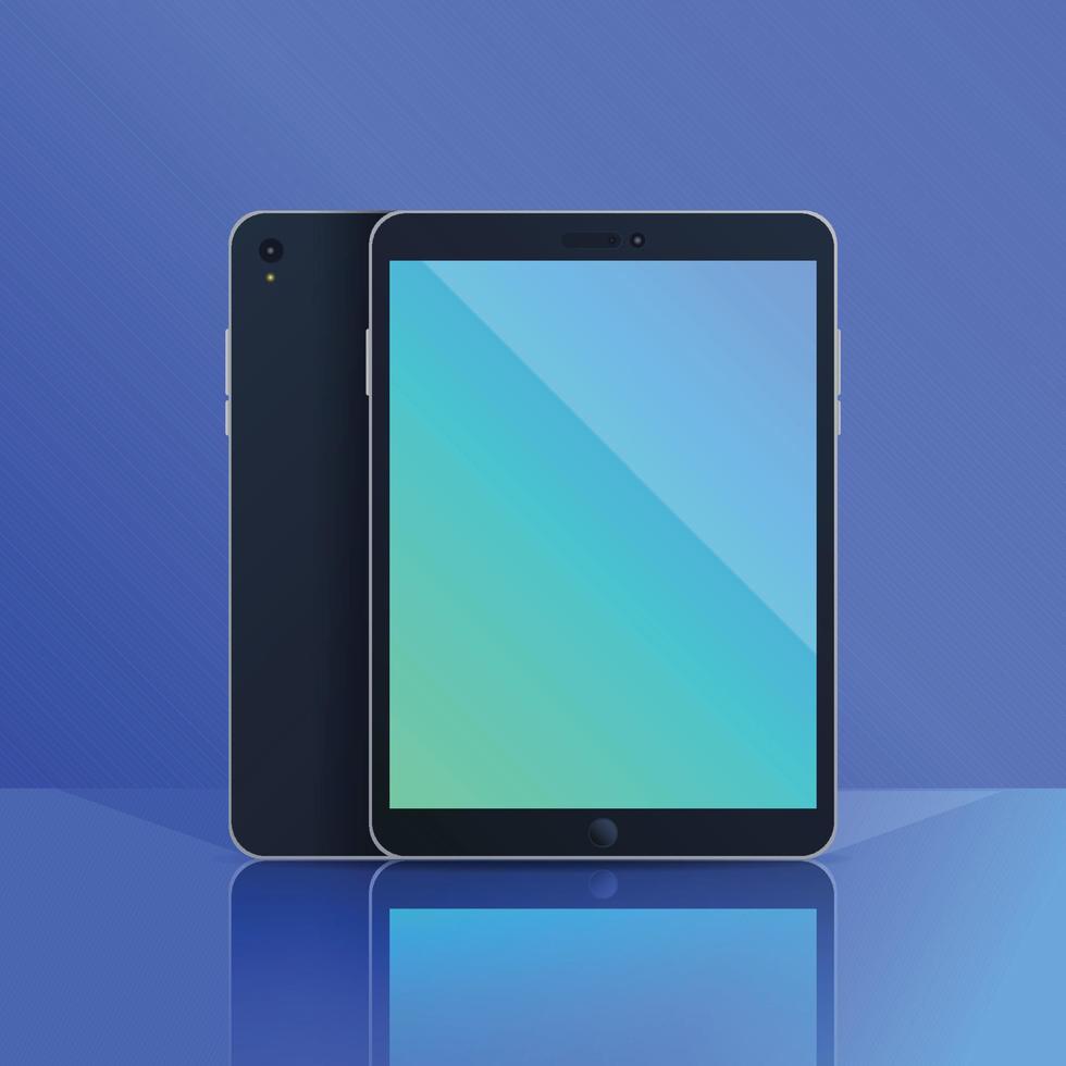 Black Tablet Mockup Template vector