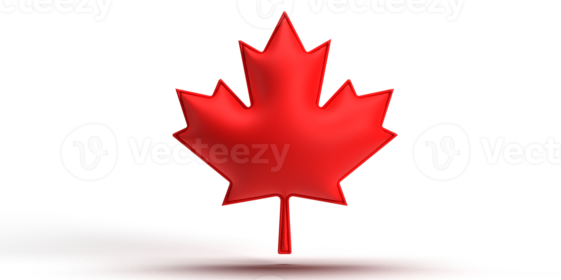 Red pink orange color maple leaf plant blossom symbol decoration canada flag country nation labor canadian nature autumn object labor day element graphic banner employment emblem freedom.3d render png