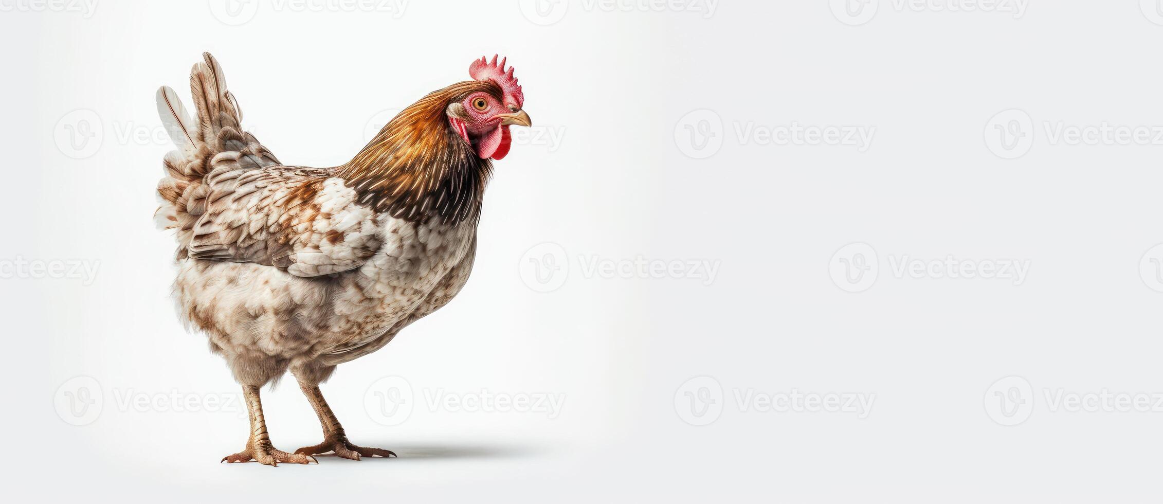Chicken isolated on white background. Created photo