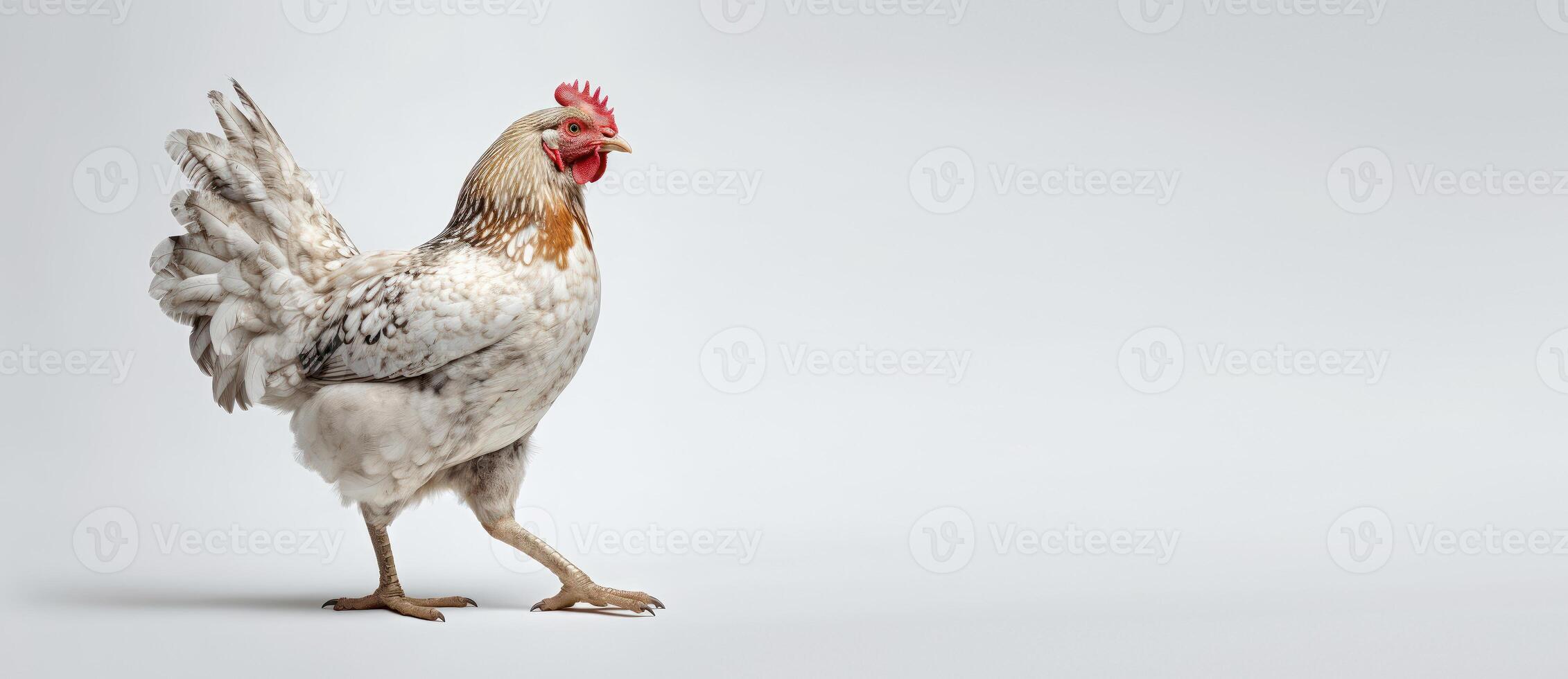 Chicken isolated on white background. Created photo