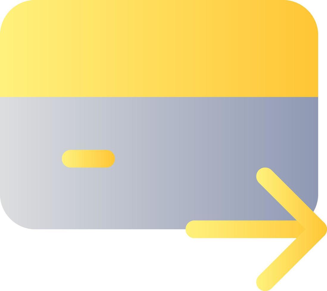 Electronic funds transfer flat gradient color ui icon. Electronic operation. Money transaction. Simple filled pictogram. GUI, UX design for mobile application. Vector isolated RGB illustration