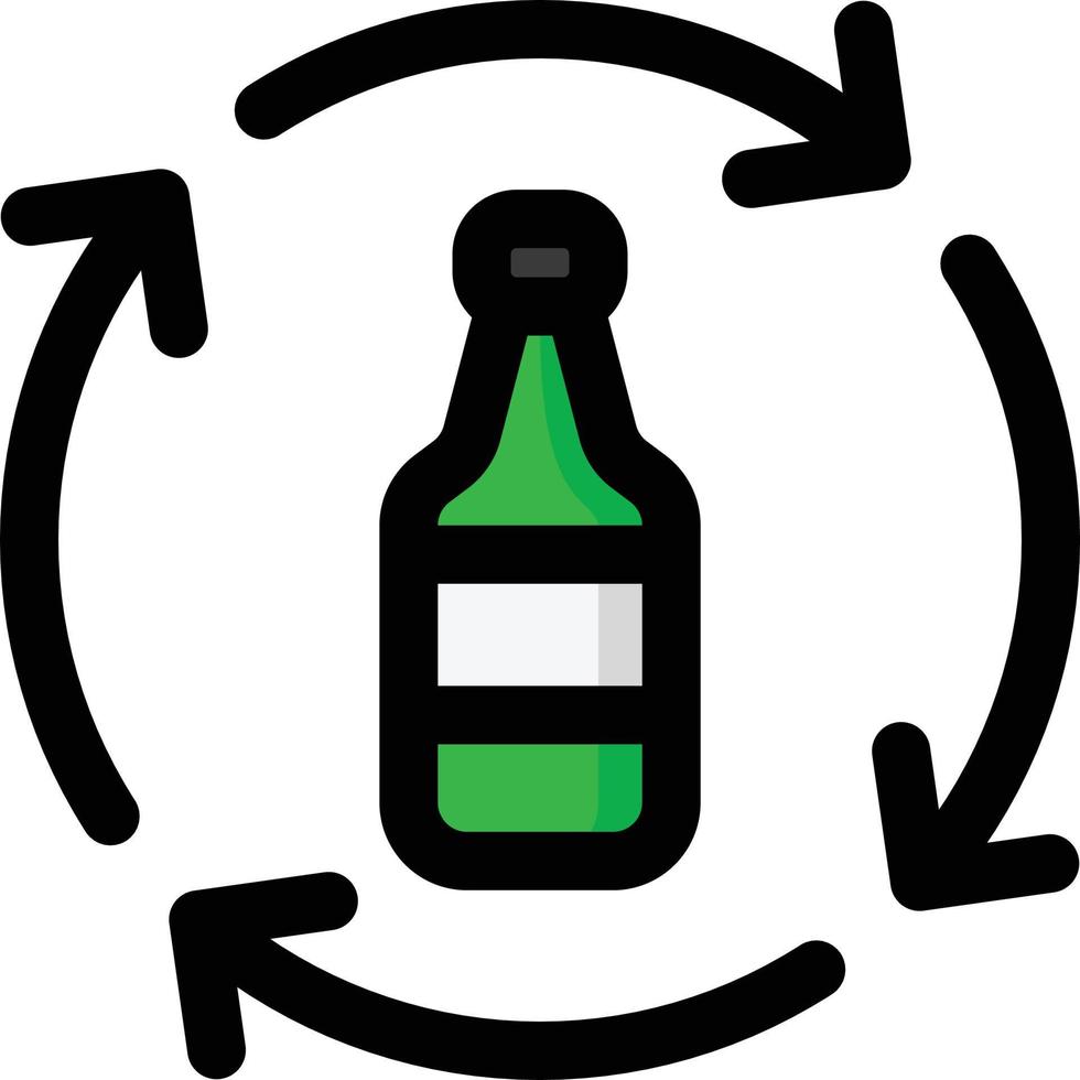 bottle glass recycle recycling Illustration Vector