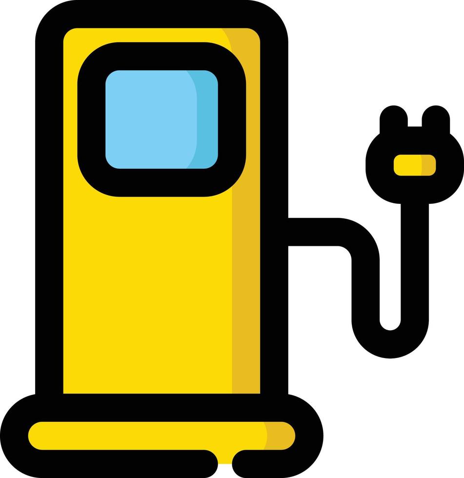 battery charger charging electric energy station tesla Illustration Vector