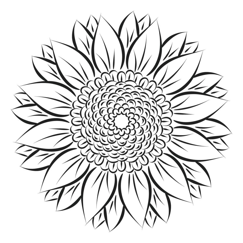 Mandala Art design in circle. Simple mandala design floral mandala art beautiful mandala artwork vector