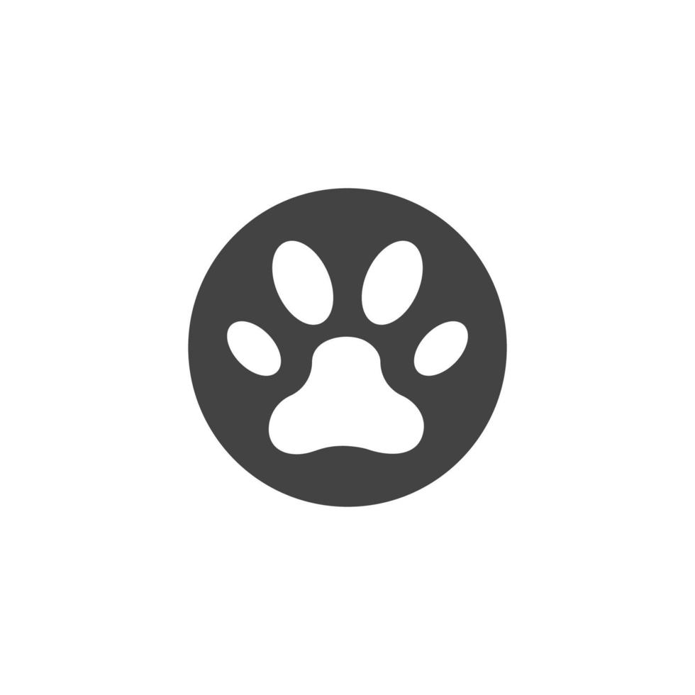 Paw Logo design vector illustration